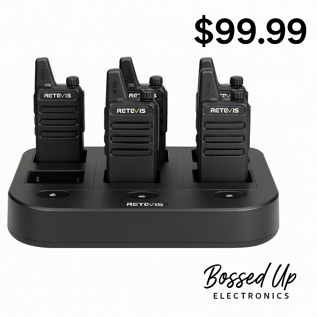 š¹ Retevis RT22 6-Pack Two-Way Radios (Open Box)