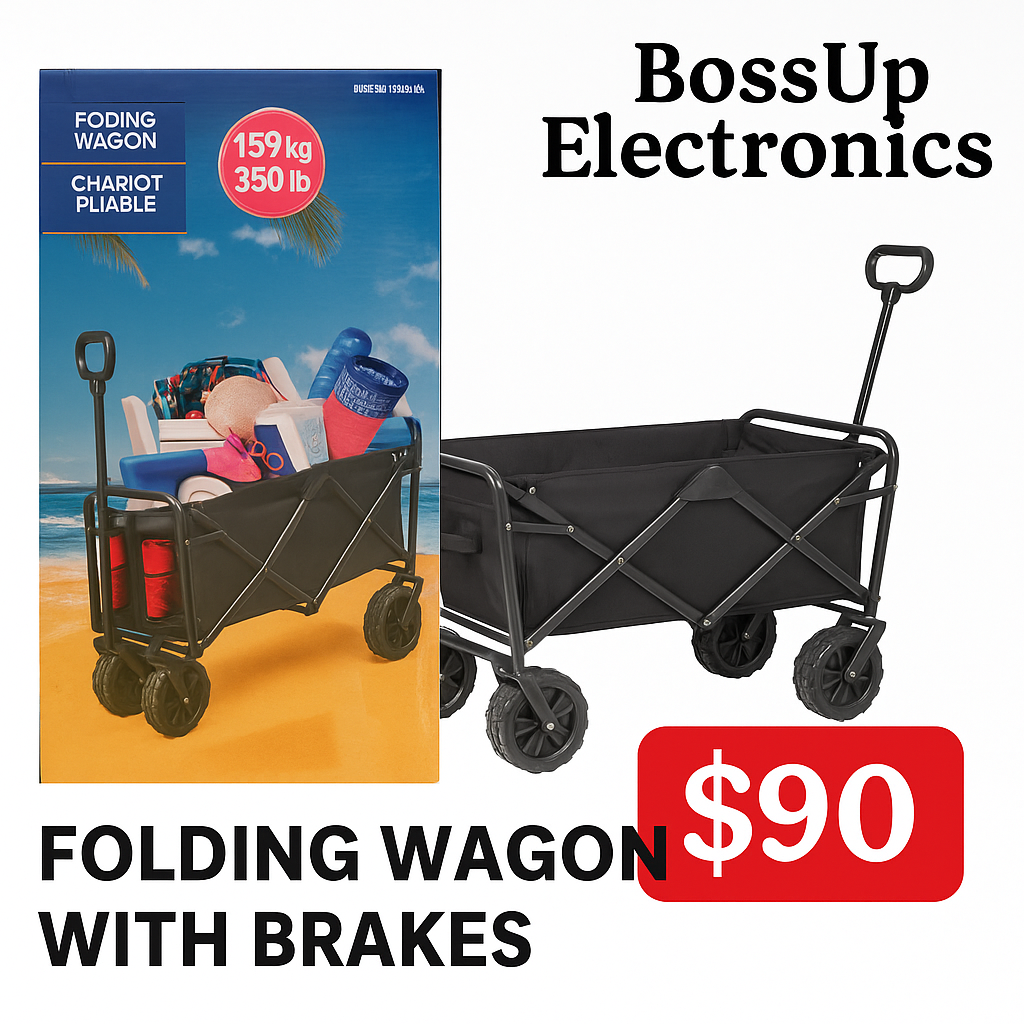 MAC Folding Wagon with Brakes