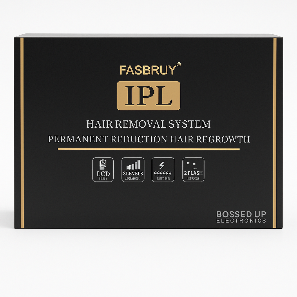 Fasbruy IPL Hair Removal System — 5 Levels, 999,999 Flashes, 2 Modes