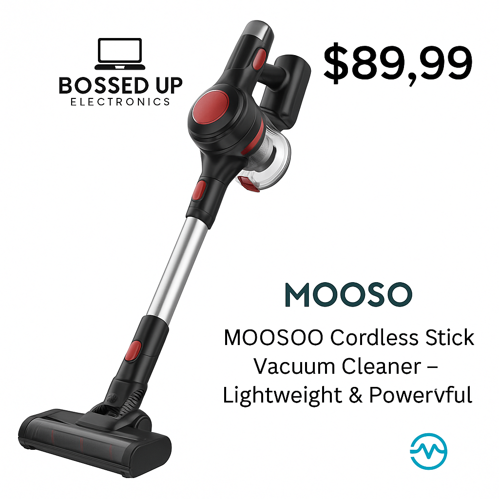 MOOSOO XL-618A Cordless Stick Vacuum Cleaner – Lightweight & Powerful