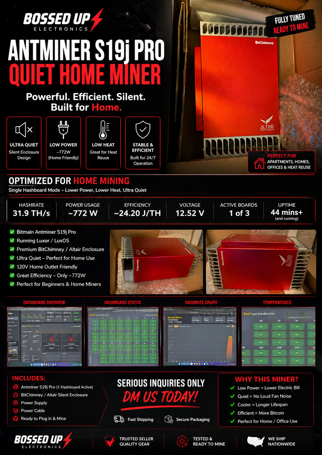 BitChimney Home Bitcoin mining