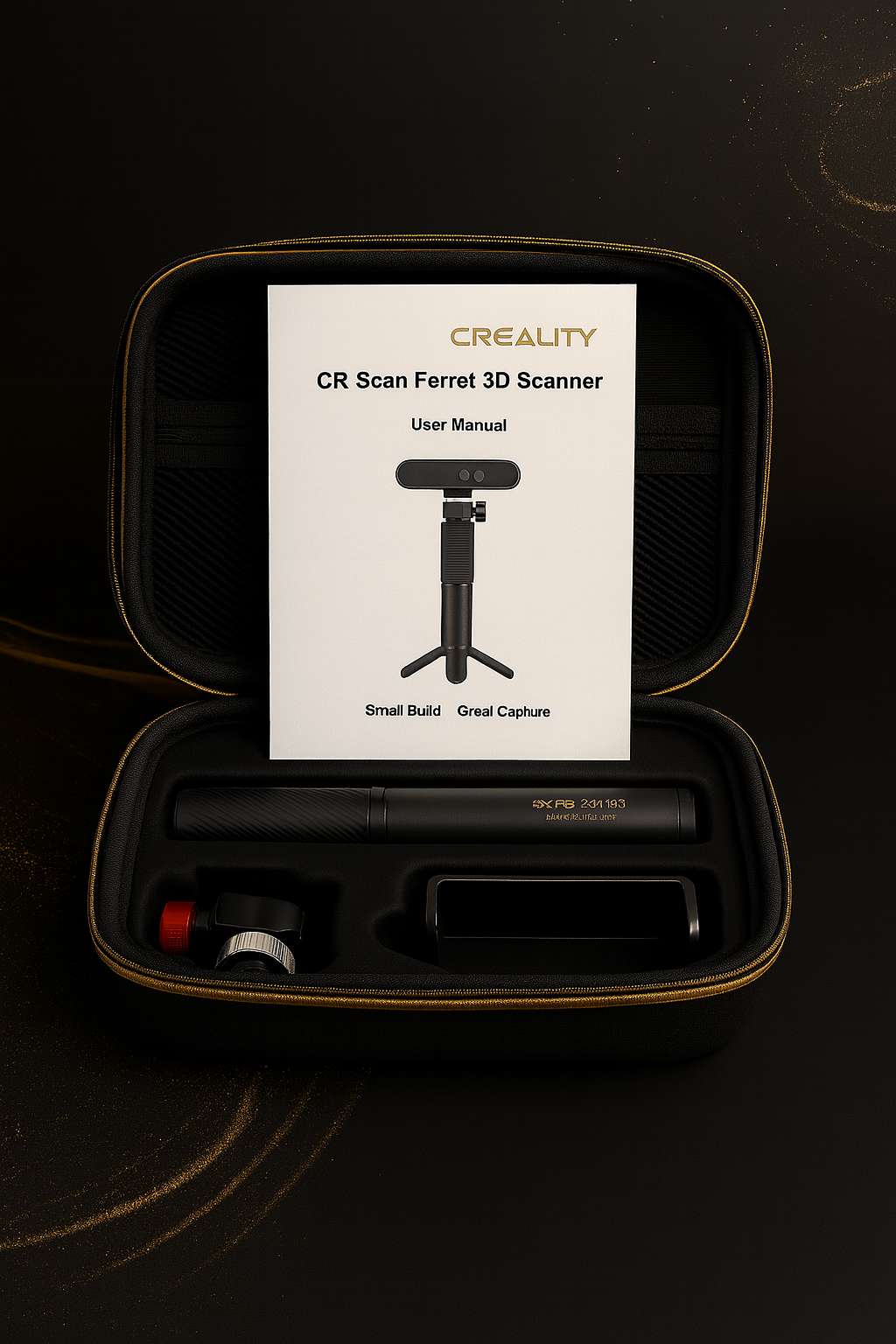 Creality CR-Scan Ferret 3D Scanner – Portable Handheld with Case & Accessories