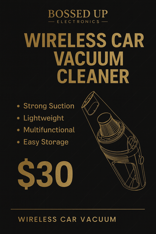 Wireless Car Vacuum Cleaner – Portable & Rechargeable