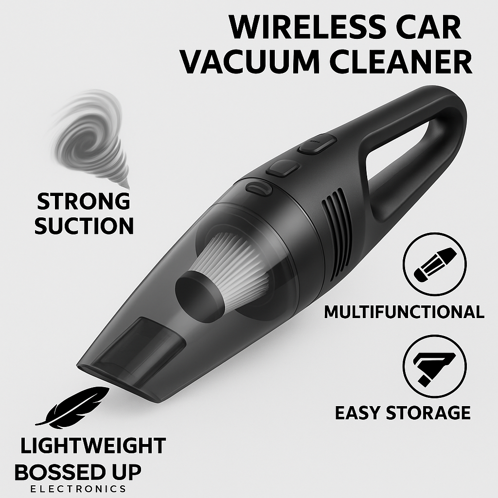 Wireless Car Vacuum Cleaner – Portable & Rechargeable
