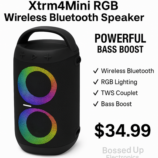 Xtrm4Mini RGB Wireless Bluetooth Speaker – Powerful Bass Boost