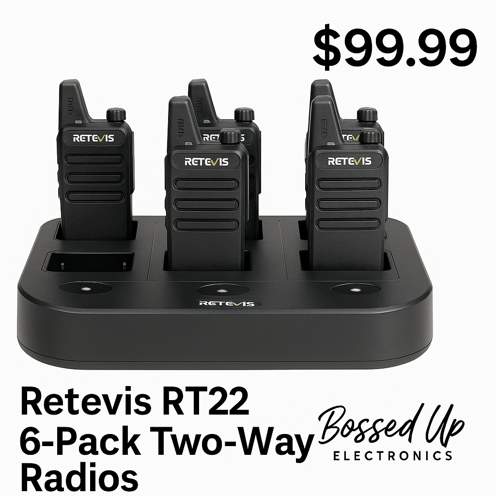 🔹 Retevis RT22 6-Pack Two-Way Radios (Open Box)