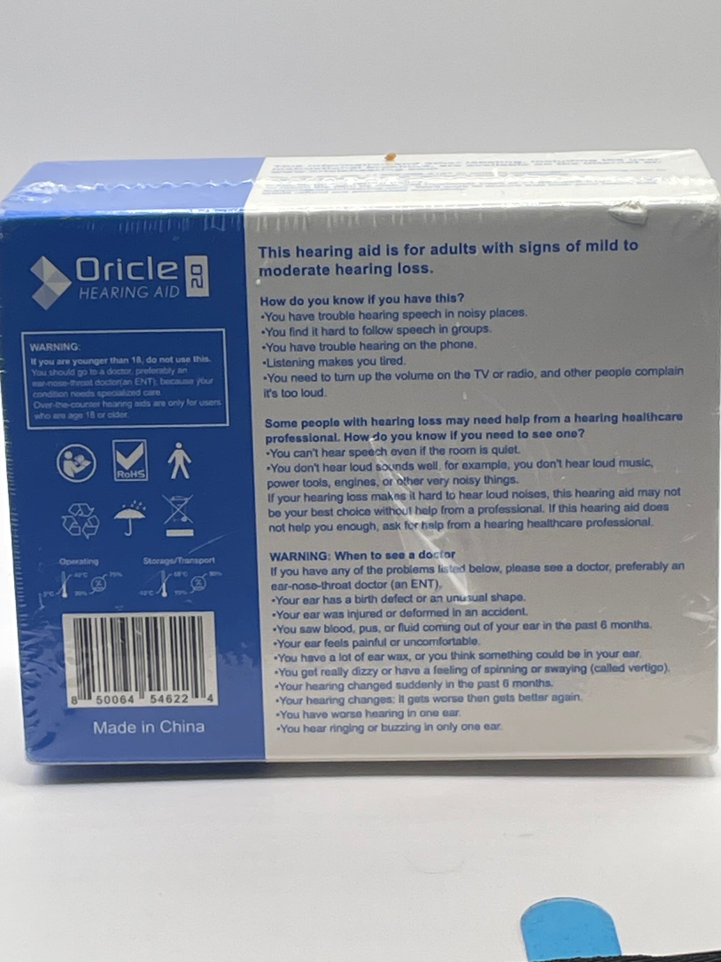 🦻 Oricle 20 Digital Hearing Aid – Clear Sound, Compact Design