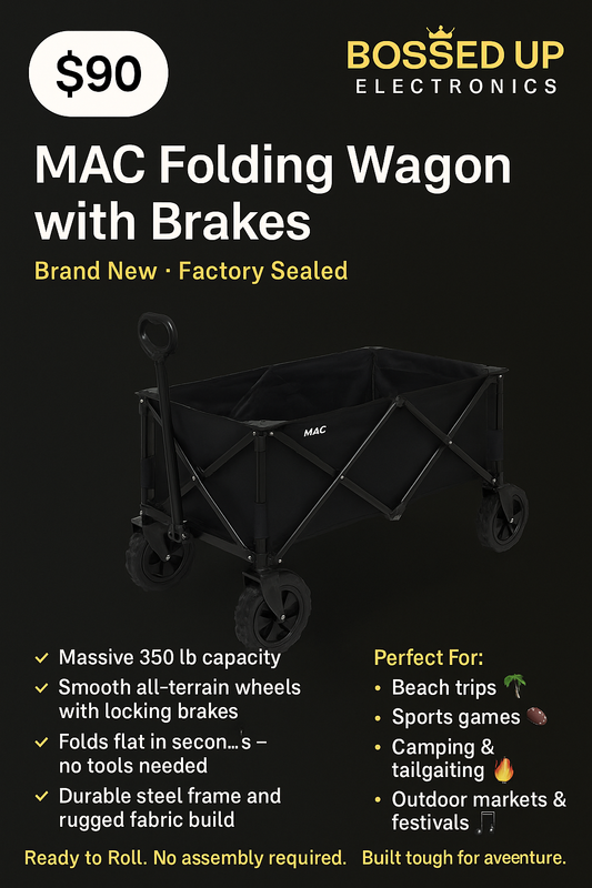 MAC Folding Wagon with Brakes