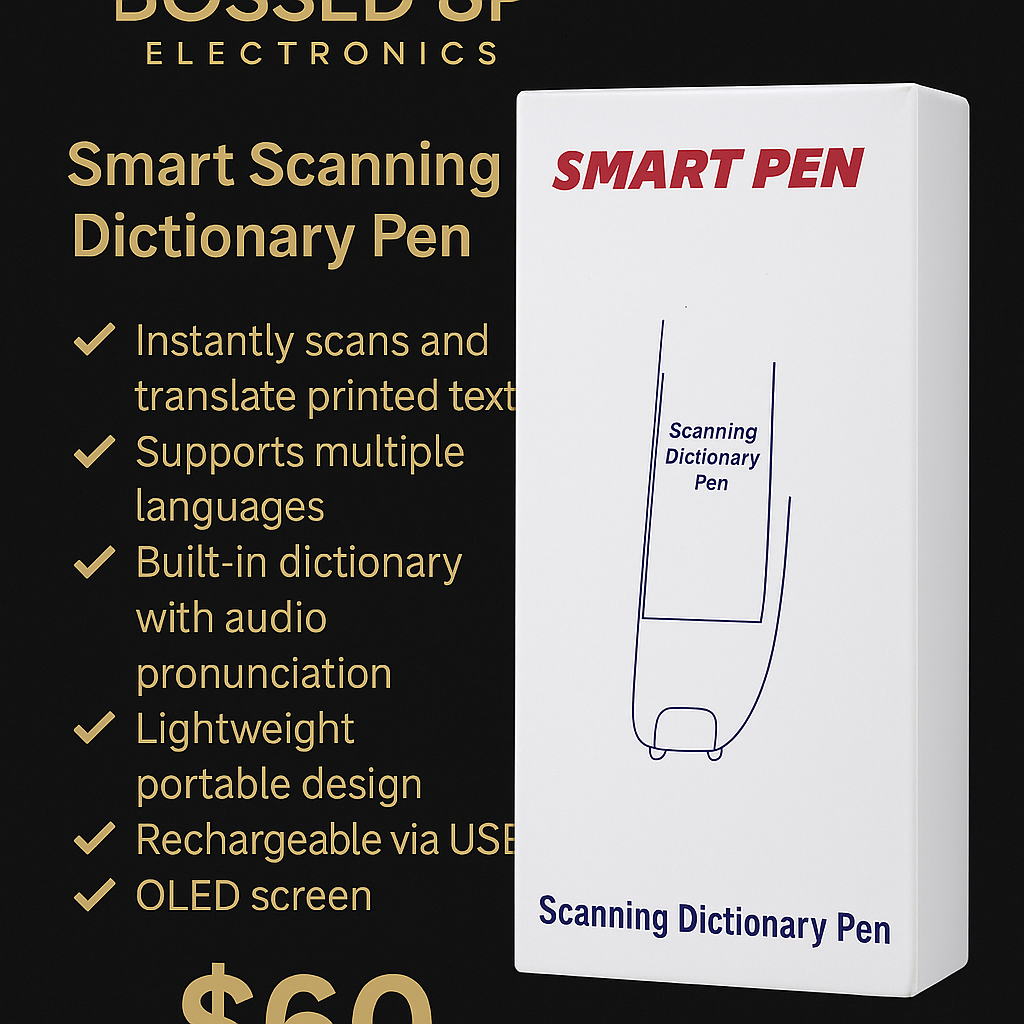 Smart Scanning Dictionary Pen – Instant Translator & Reader