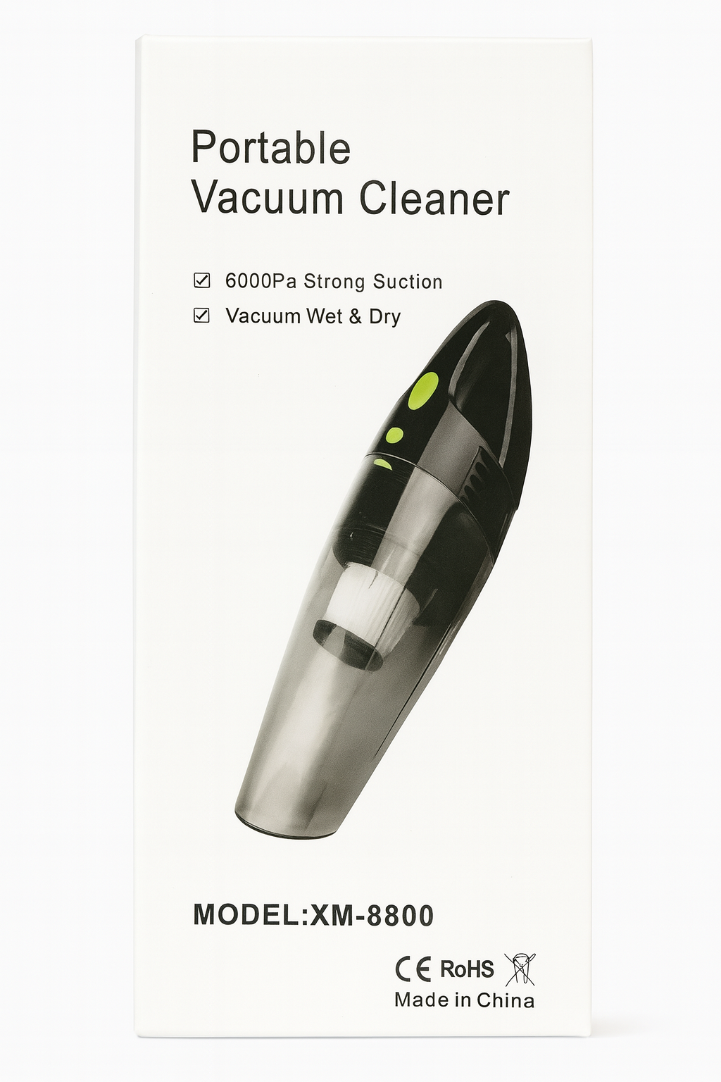 🚗 Portable Vacuum Cleaner – Model XM-8800