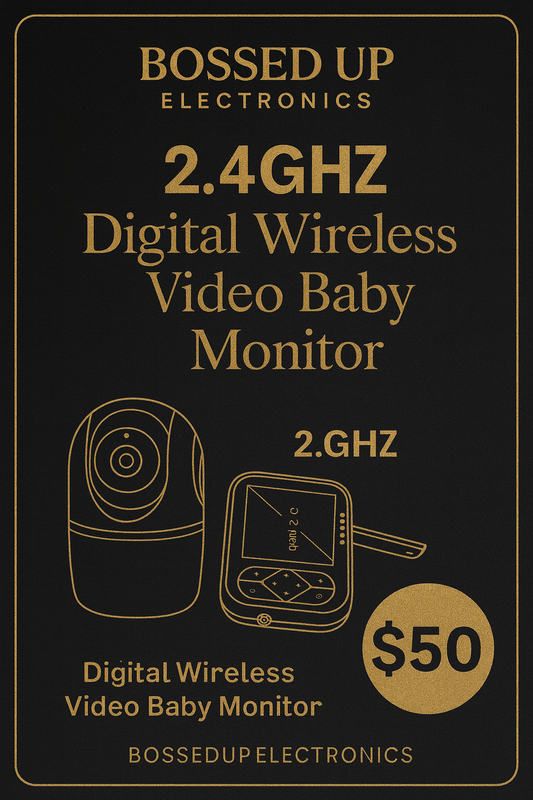 2.4GHz Digital Wireless Video Baby Monitor – 3.2” Screen, Night Vision & Two-Way Audio