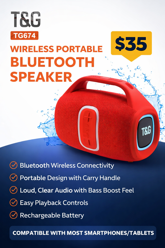T&G TG674 Wireless Portable Bluetooth Speaker