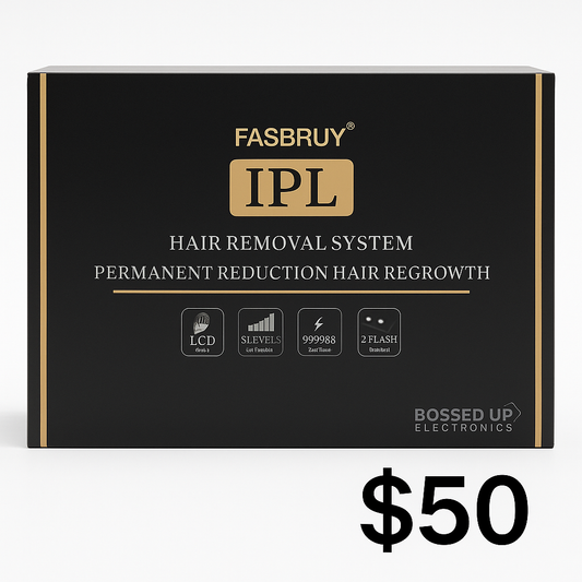 Fasbruy IPL Hair Removal System — 5 Levels, 999,999 Flashes, 2 Modes