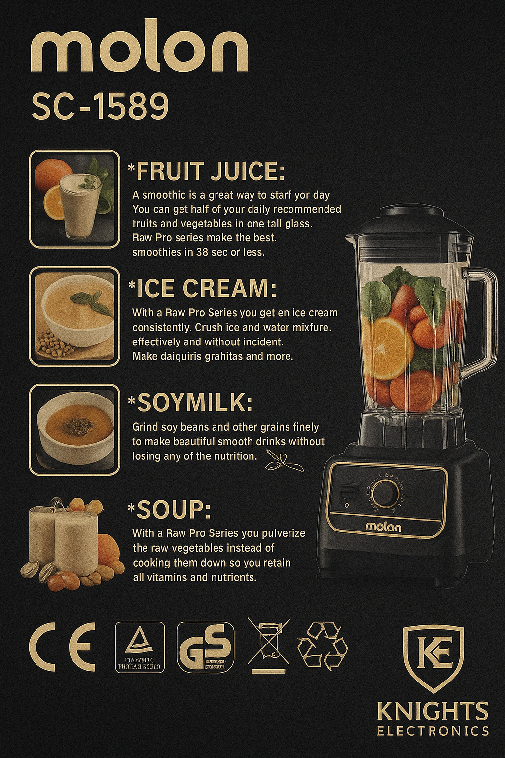 Molon SC-1589 — 5500W Power Blender
Unopened • Heavy-Duty • Built to Handle Anything