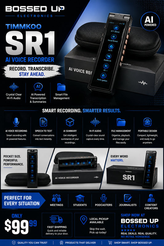 TIMMKOO SR1 AI Voice Recorder
