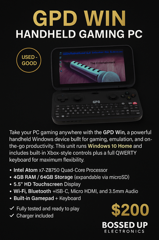🎮 GPD Win Handheld Gaming PC

Condition: Used – Good
