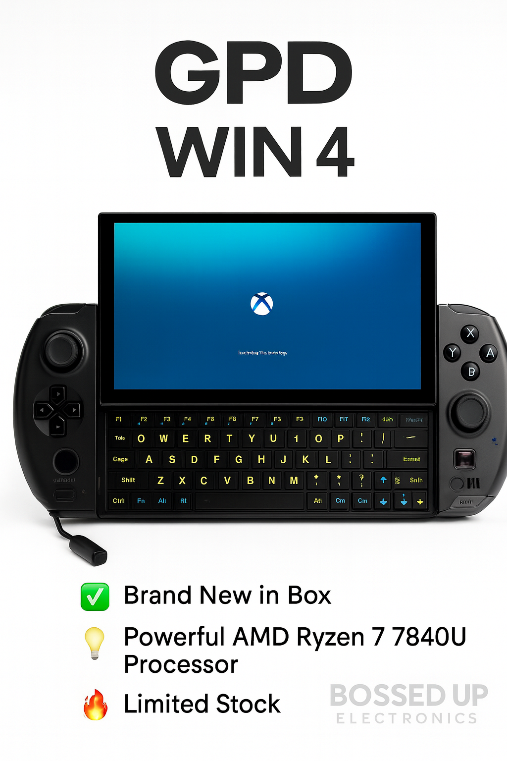 GPD Win 4 Handheld Gaming PC – 32GB RAM / 1TB SSD – Portable Windows Consoles